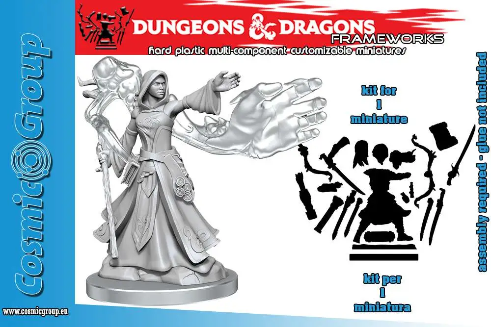 D&d Frameworks Elf Wizard Female - Figurine